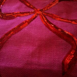 Mud Pie Pink and Red Tote Bag